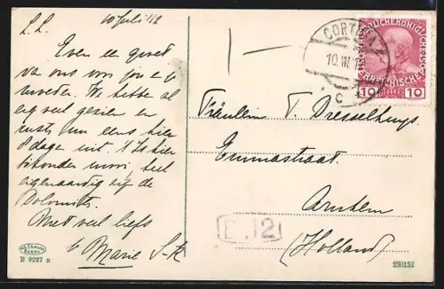 AK Drei Zinnen-Hütte, Partie in den Ampezzaner Dolomiten