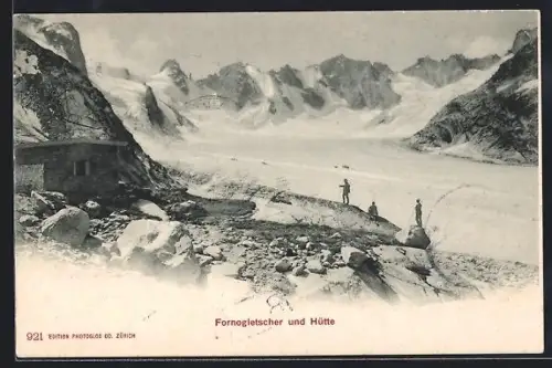 AK Fornogletscher und Hütte