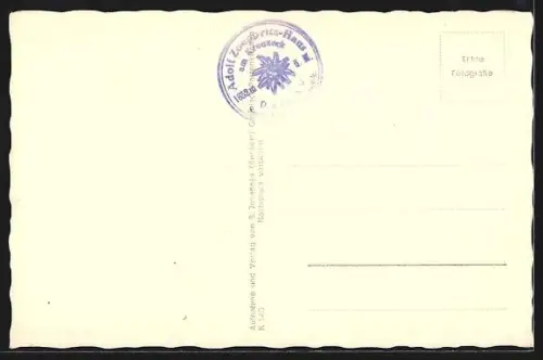 AK Adolf Zoeppritz-Haus am Kreuzeck im Schnee