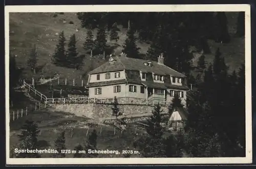 AK Sparbacherhütte am Schneeberg