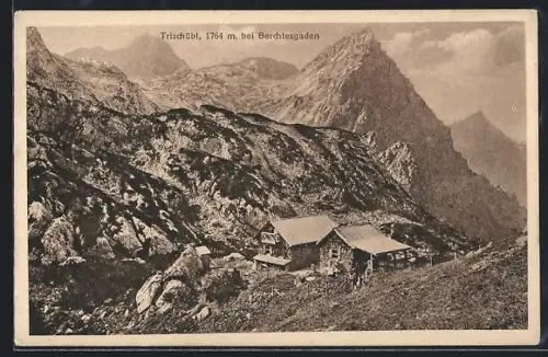 AK Trischüblhütte, Blick zur Berghütte