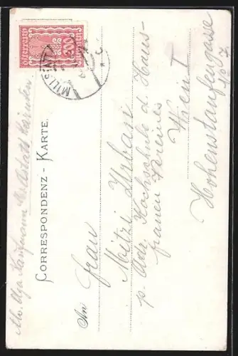 AK Zsigmondy Hütte /Sextener Dolomiten, Gebirgspanorama mit Bergsteigern