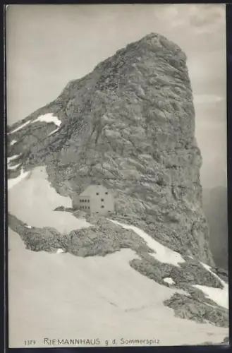 AK Riemannhaus, Berghütte g. d. Sommerspitz