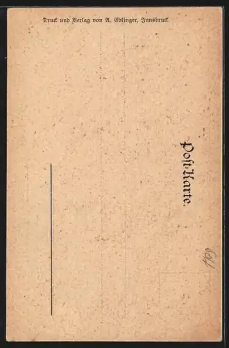 Künstler-AK P.Schmohl: Grasleiten-Hütte, Partie an der Berghütte mit Berggipfel