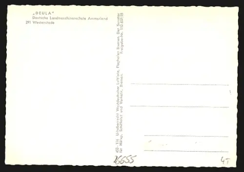 AK Westerstede, Blick auf DEULA, Deutsche Landmaschinenschule Ammerland aus der Vogelschau