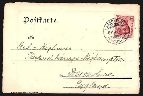 Künstler-AK Frankfurt /Main, Am Eschenheimerthurm