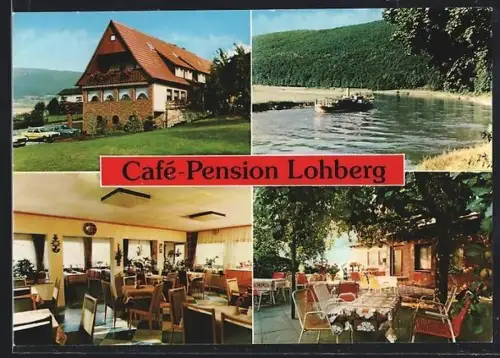 AK Hann. Münden-OT Hemeln, Cafe-Pension Lohberg, Innenansichten