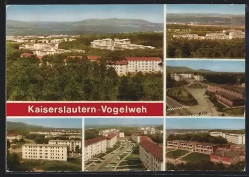 AK Kaiserslautern-Vogelweh /Pfalz, Teilansicht, Strassenpartie, Ortspartie