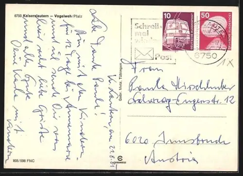 AK Kaiserslautern-Vogelweh /Pfalz, Teilansicht, Strassenpartie, Ortspartie