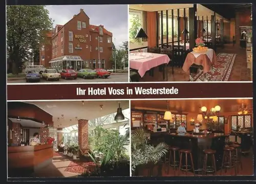 AK Westerstede, Hotel Voss, Am Markt, Innenansichten
