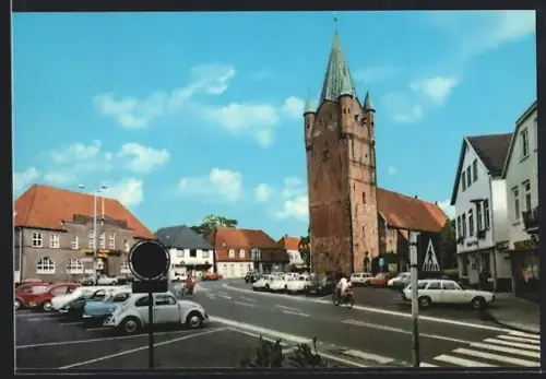 AK Westerstede, Markt mit Kirche