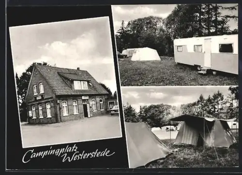 AK Westerstede, Pension Schützenhof u. Campingplatz, Mehrfachansicht