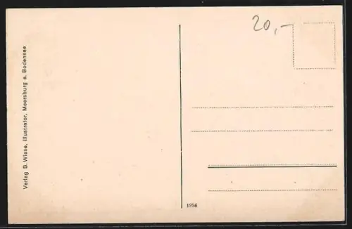 AK Zimmer der deutschen Dichterin Annette von Droste-Hülshoff im Meersburger Schloss