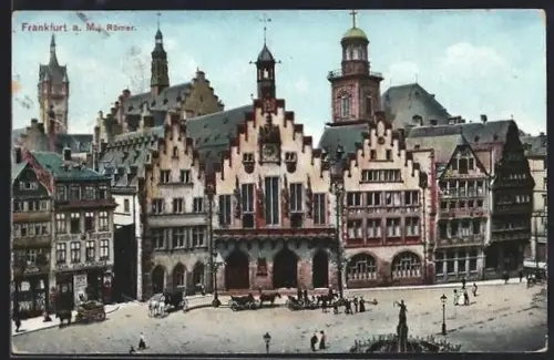 AK Alt-Frankfurt, Römer, Gasthaus Bürgerbräu Zum Alten Limpurg