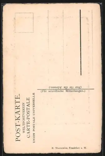 Künstler-AK Alt-Frankfurt, Saalgasse