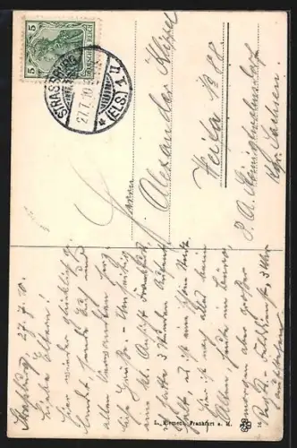 AK Alt-Frankfurt, Dom, Markt, Der Grosse Engel, Zu den 12 Himmelszeichen