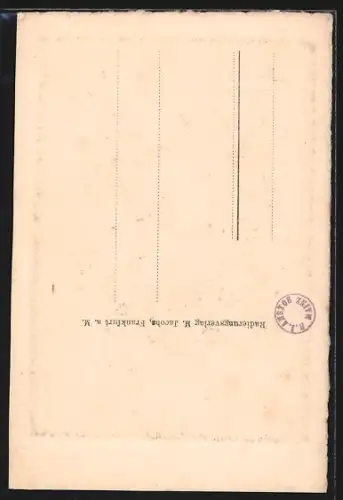 Künstler-AK Alt-Frankfurt, Dom, Südseite