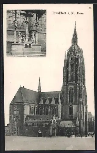 AK Alt-Frankfurt, Dom, Kreuzigungsgruppe