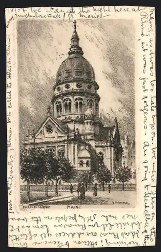Künstler-AK Mainz, Christuskirche
