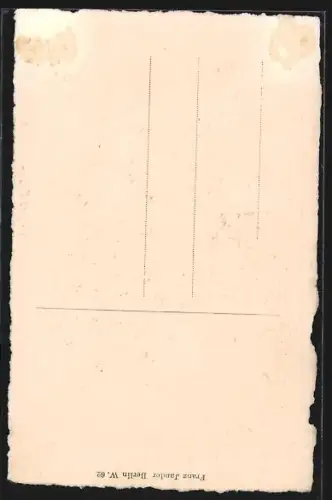 Künstler-AK Jena, Johannistor mit Strassenpartie