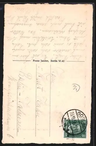 Künstler-AK Goslar, Rathaustreppe