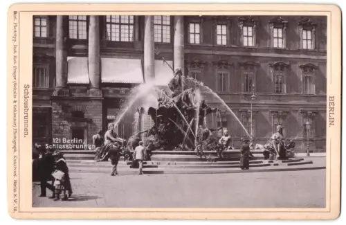 Fotografie Rob. Prager, Berlin, Ansicht Berlin, der Schlossbrunnen / Neptunbrunnen