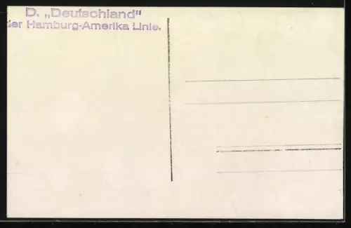 AK Dampfer Deutschland der HAPAG, Passagierschiff
