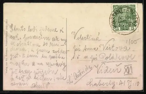 AK Salondampfer Kaiserin Maria Theresia auf dem Bodensee