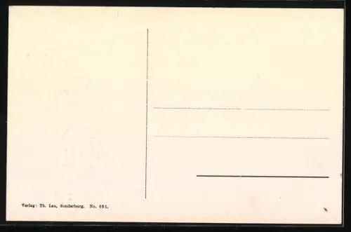 AK Sonderburg, Kreuzer Freya im Hafen, Kriegsschiff