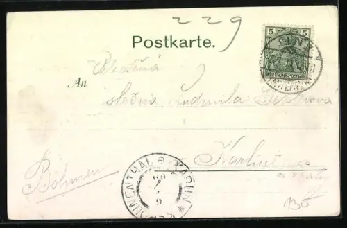 AK Drachenburg, Breitseitenansicht vom Passagierdampfer Deutscher Kaiser