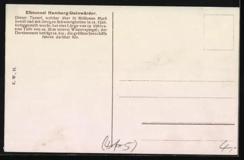 AK Passagierschiff Cap Finisterre über dem Elbtunnel