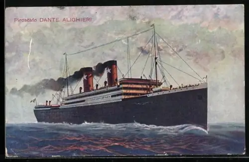 AK Piroscafo Dante Alighieri, Passagierschiff