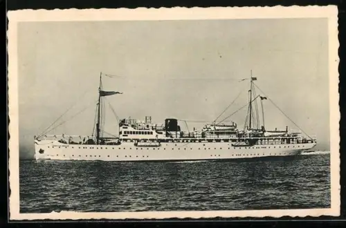 AK Venezia, Passagierschiff Francesco Morosini der Reederei San Marco auf dem offenen Meer