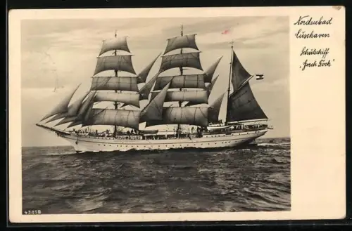 AK Cuxhaven, Segelschulschiff der Kriegsmarine Gorch Fock