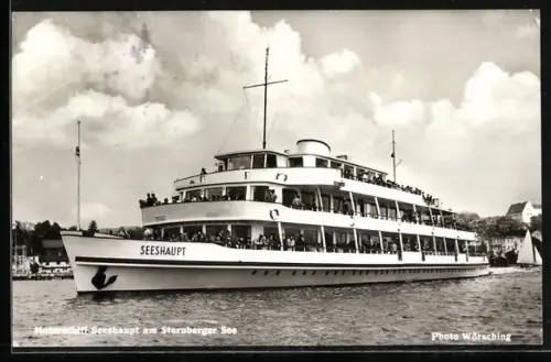 AK Motorschiff Seeshaupt am Starnberger See
