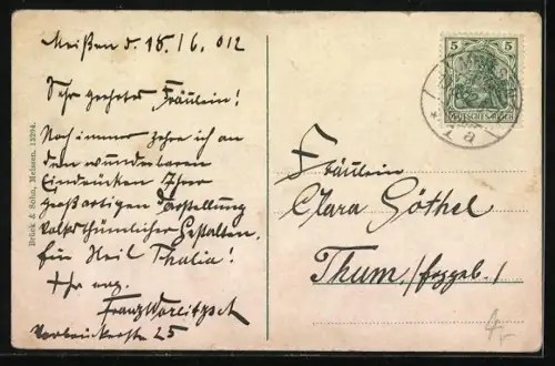 AK Meissen, Raddampfer Kronprinz auf der Elbe, Blick auf Kgl. Albrechtsburg und Dom