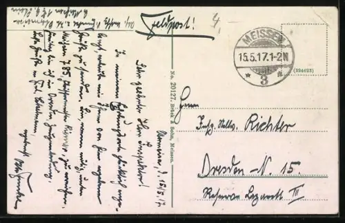 AK Meissen, Raddampfer Bodenbach auf der Elbe vor der Königlichen Albrechtsburg