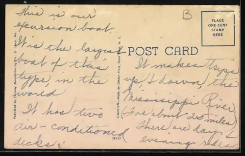 AK St. Louis, MO, The S.S. Admiral, Flagship of the Streckfus Fleet