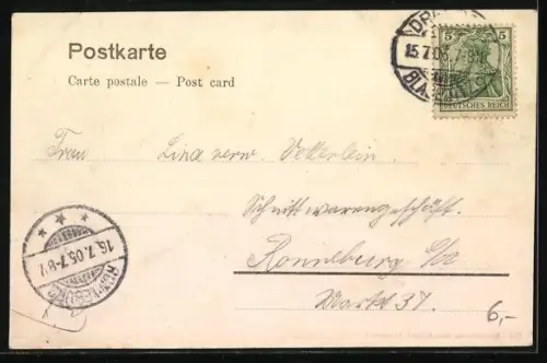 AK Blasewitz, Raddampfer Pillnitz vor dem Restaurant Schillergarten