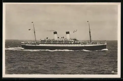 AK Zweischrauben-Motorschiff Monte Olivia in voller Fahrt, Passagierschiff