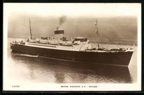 AK Passagierschiff S. S. Arnhem der British Railways