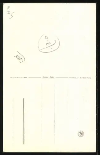 AK Katze blickt zur Seite