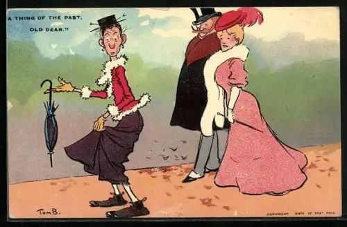 Künstler-AK Tom Browne: A Thing of the Past old Dear