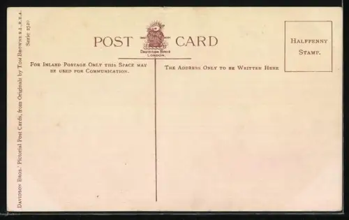 Künstler-AK Tom Browne: Lied: Iwo Little girls in blue