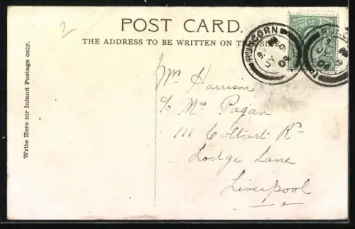 Künstler-AK Tom Browne: Lächelnder Mann mit Hut