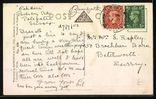 Künstler-AK Arnold Taylor: Arzt besucht ein älteres Ehepaar