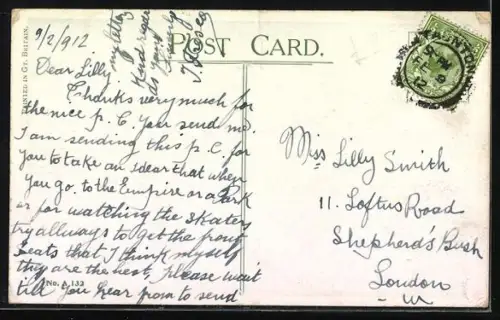 Künstler-AK Donald McGill: Dickes Paar blickt übers Meer