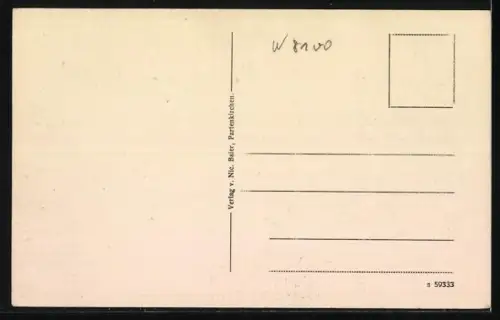 Künstler-AK Eugen Felle: Alpen um Garmisch und Zugspitze