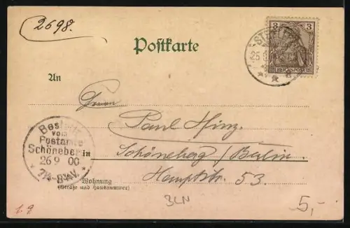 Künstler-Lithographie Carl Münch: Berlin, Königl. Schloss und Denkmal des Grossen Kurfürsten