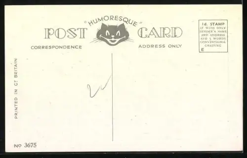 Künstler-AK Maurice: Frau übergibt sich über die Reling